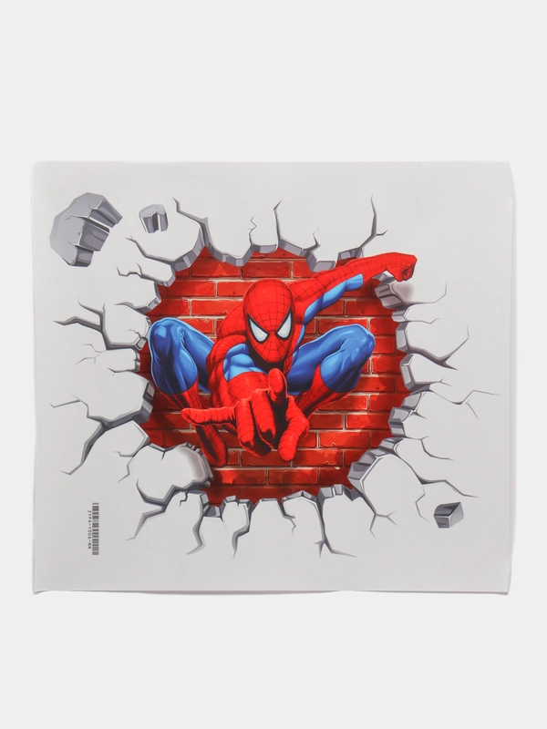 Наклейка в детскую комнату для мальчика Spider Man