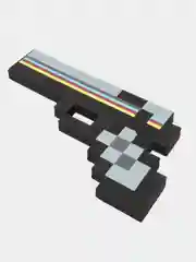 Черный пистолет по мотивам игры Minecraft (Майнкрафт)
