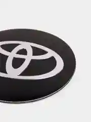 Угольный наклейки на диски, колпаки Toyota Тойота сферическая, изогнутая, 56 мм, 4 штуки