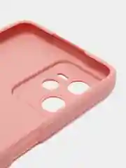 Пастельно-коралловый чехол на Realme C35, с защитой камеры
