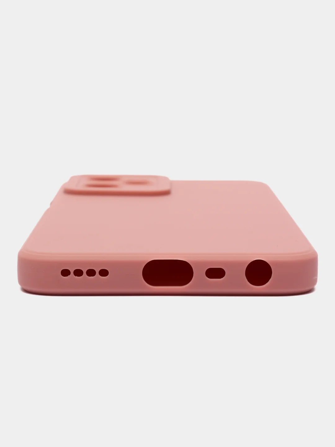 Пастельно-коралловый чехол на Realme C35, с защитой камеры