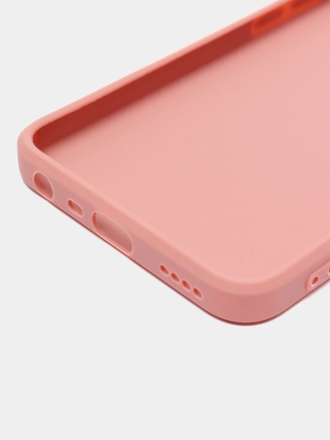 Пастельно-коралловый чехол на Realme C35, с защитой камеры