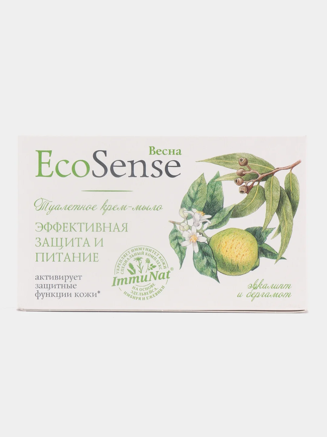 Туалетное крем-мыло EcoSense, с эвкалиптом, 90 г