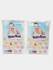Подгузники-трусики Megabox, YokoSun, 116 штук (2 упаковки по 58 штук), размер M (6-10 кг)