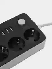 Фильтр сетевой CX-U314, 4 розетки, 3 USB