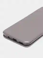 Серебряный чехол книжка для Honor X7 (Хонор Х7)