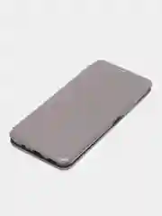 Серебряный чехол книжка для Honor X7 (Хонор Х7)