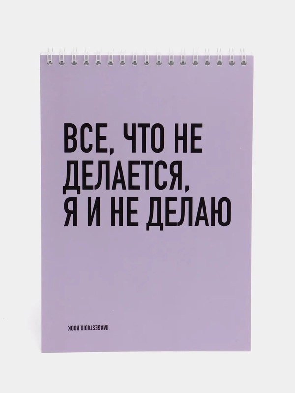 Блокнот на пружине "Все, что не делается, я и не делаю", А5, 45 листов