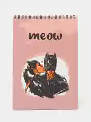 Коралловый меланж ежедневник на пружине, блокнот в точку, А5, 48 л