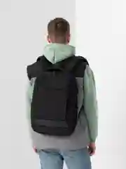 Рюкзак мужской чёрный, для ноутбука 15.6", с USB, с карманом антивор