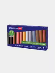 Пастель сухая художественная BRAUBERG ART CLASSIC,12цветов, ЗЕМЛЯНЫЕ ТОНА, круглое сечение