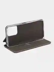 Серебряный чехол-книжка для Xiaomi Redmi Note 12 / Poco X5 (Редми Нот 12 / Поко Х5)