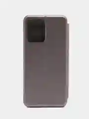 Серебряный чехол-книжка для Xiaomi Redmi Note 12 / Poco X5 (Редми Нот 12 / Поко Х5)