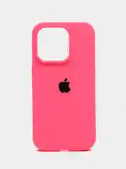 Тёмно-розовый чехол Silicone Case для iPhone 14, 14 Pro, 14 Plus, 14 Pro Max, с закрытым низом
