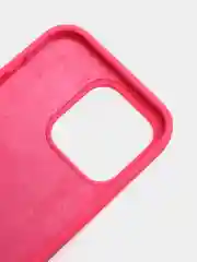 Тёмно-розовый чехол Silicone Case для iPhone 14, 14 Pro, 14 Plus, 14 Pro Max, с закрытым низом