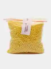 Желтый бусины жемчужные, акриловые, разные цвета, 4 мм, 100 г