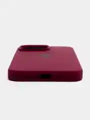 Бордовый чехол Silicone Case для iPhone 14, 14 Pro, 14 Plus, 14 Pro Max, с закрытым низом