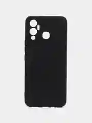 Черный чехол силиконовый на Infinix Hot 12 Play NFC (Инфиникс Хот 12 Плей НФС)