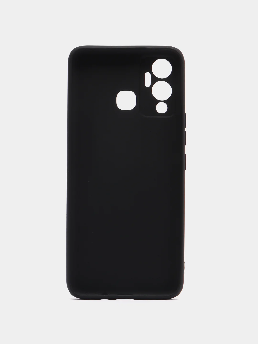 Черный чехол силиконовый на Infinix Hot 12 Play NFC (Инфиникс Хот 12 Плей НФС)