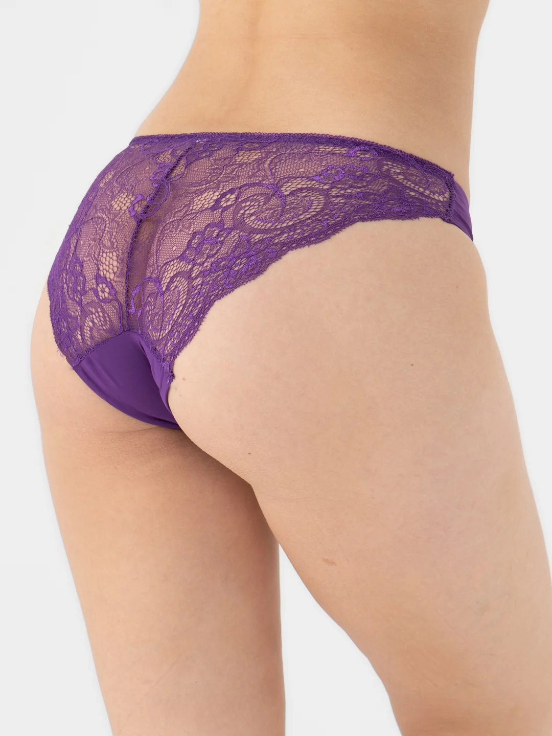 Фиолетовый женские трусы Ava Secret, кружевные