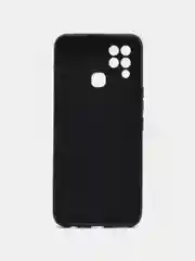 Черный чехол Infinix Hot 10S, 10S NFC, 10T, силиконовый (Инфиникс Хот 10С, 10Т) черный, матовый