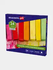 Пастель сухая художественная BRAUBERG ART CLASSIC, 24 цвета, квадратное сечение, 181465