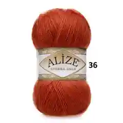 Терракотовый пряжа Alize Angora Gold, 20% Шерсть 80% Акрил, 100 г, 550 м (часть 1)