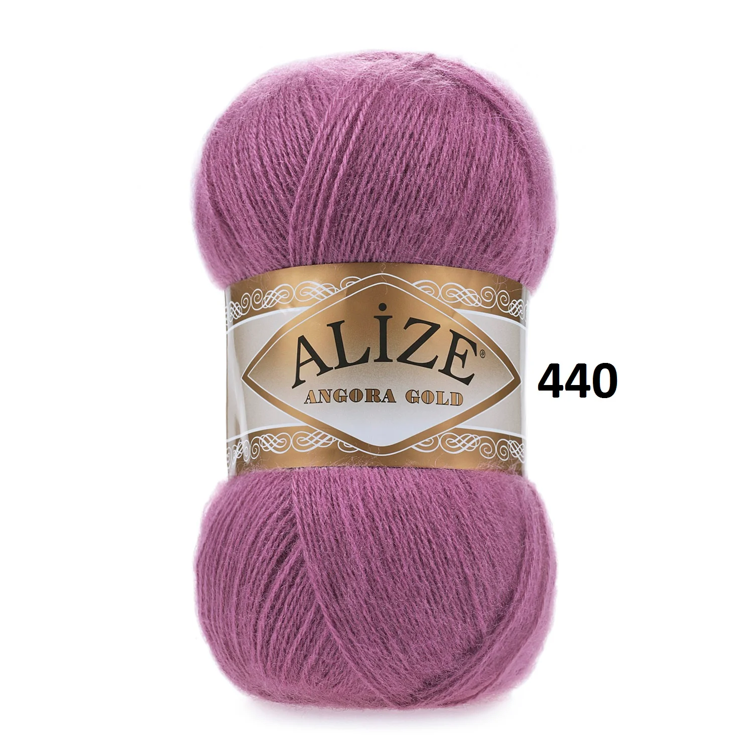 Тёмно-розовый пряжа Alize Angora Gold, 20% Шерсть 80% Акрил, 100 г, 550 м (часть 1)