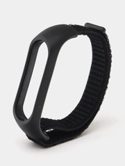 Ремешок нейлоновый для Xiaomi mi band 4/5/6/7, на липучке, Сяоми ми банд