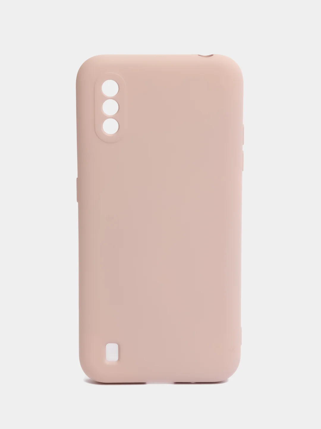 Бежевый чехол Samsung Galaxy A01 / M01, Самсунг Галакси А01 / М01 силиконовый