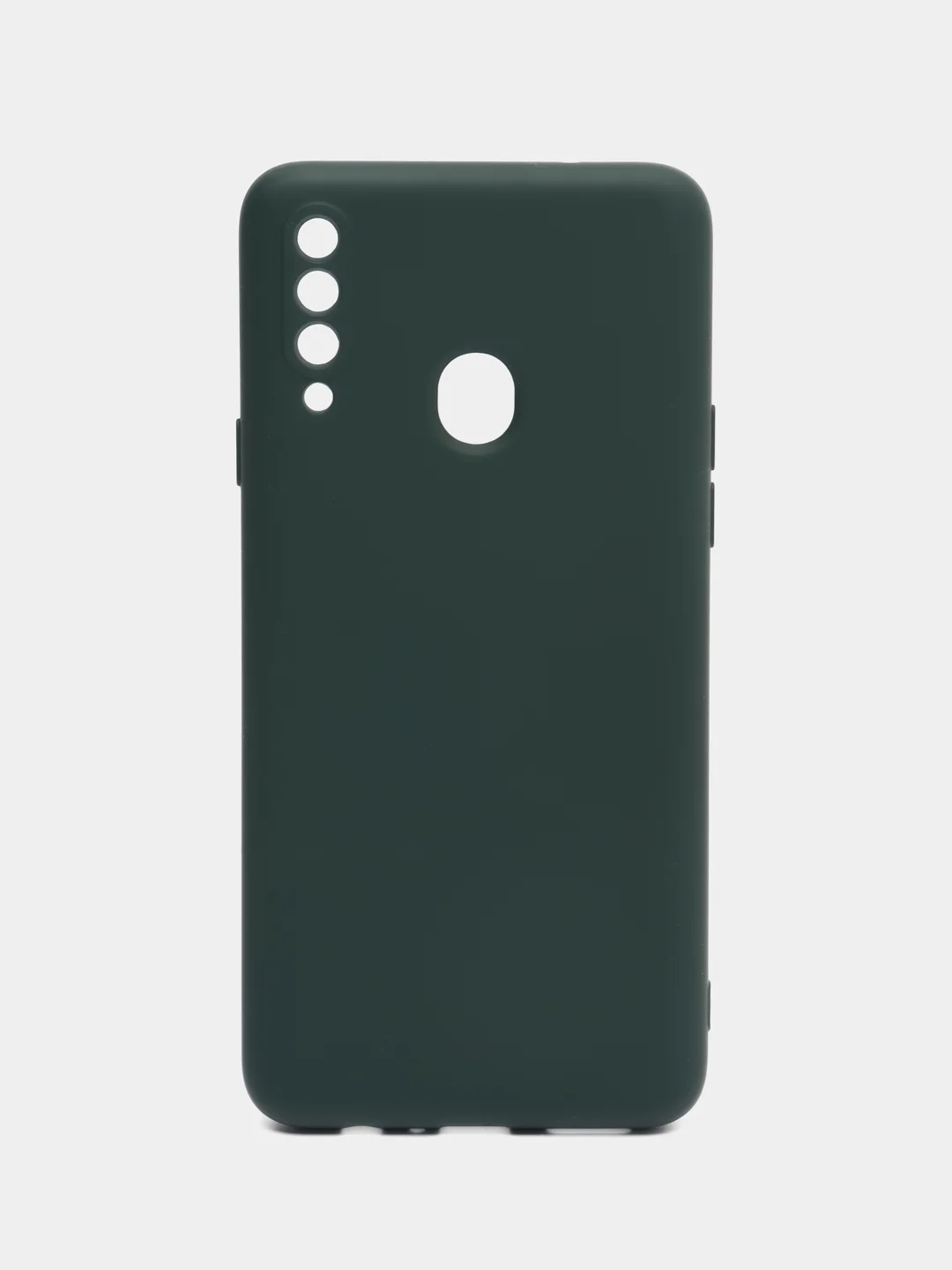 Тёмно-зелёный чехол силиконовый для Samsung Galaxy A20s, Самсунг Галакси А20с, Silicone Cover
