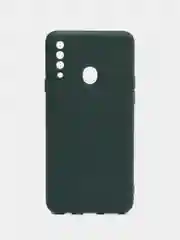 Тёмно-зелёный чехол силиконовый для Samsung Galaxy A20s, Самсунг Галакси А20с, Silicone Cover