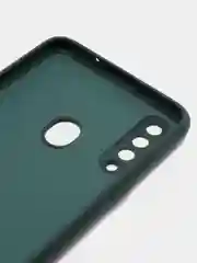 Тёмно-зелёный чехол силиконовый для Samsung Galaxy A20s, Самсунг Галакси А20с, Silicone Cover