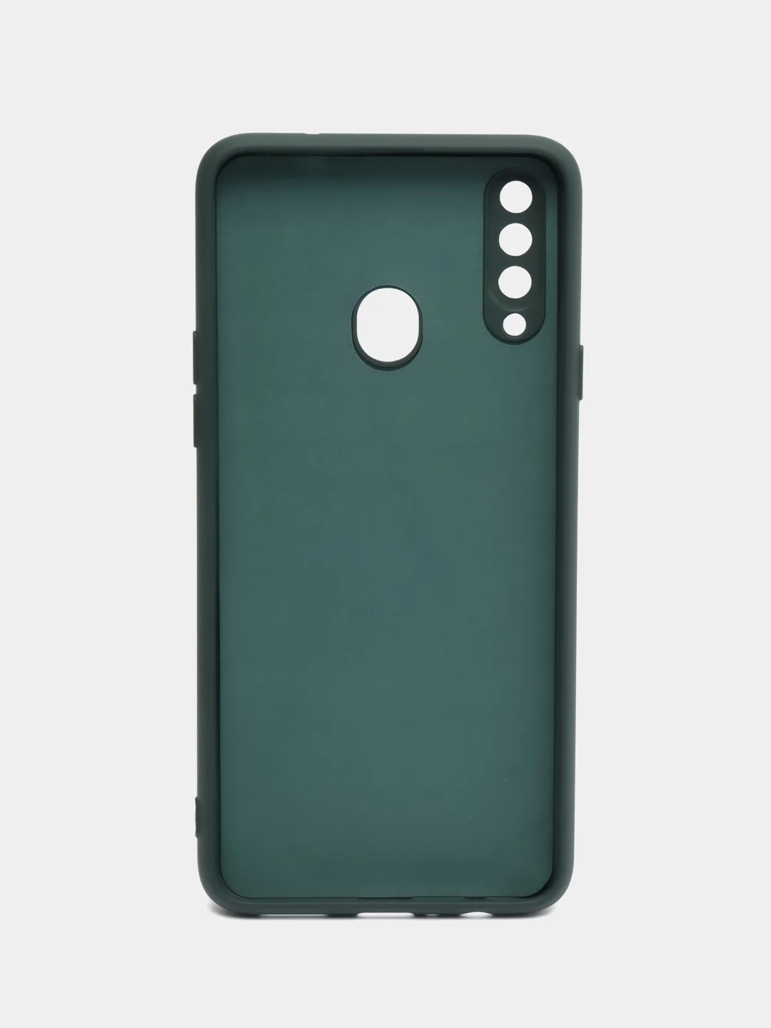Тёмно-зелёный чехол силиконовый для Samsung Galaxy A20s, Самсунг Галакси А20с, Silicone Cover