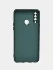 Тёмно-зелёный чехол силиконовый для Samsung Galaxy A20s, Самсунг Галакси А20с, Silicone Cover