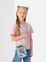 Голубой сумка детская с блёстками