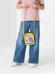 Желтый сумка детская с блёстками