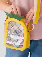 Желтый сумка детская с блёстками