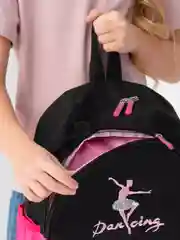 Черный рюкзак для девочки