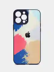 Синий чехол для iPhone 11, 13, 13 Pro, 13 Pro Max, 12 с картинкой / рисунком