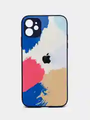Синий чехол для iPhone 11, 13, 13 Pro, 13 Pro Max, 12 с картинкой / рисунком