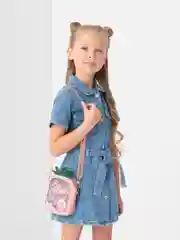 Розовый сумка детская с блёстками