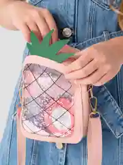 Розовый сумка детская с блёстками