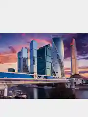 Набор для творчества алмазная мозаика, артикул 59814, "Москва Сити", 30*40 см