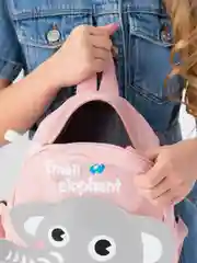 Розовый рюкзак детский "Слоник"