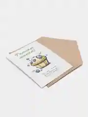 Багровый татарские открытки А6 в крафт-конверте любимым. Татмедиа