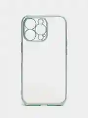 Зеленый чехол для iPhone 13 Pro Max силиконовый айфон про макс прозрачный
