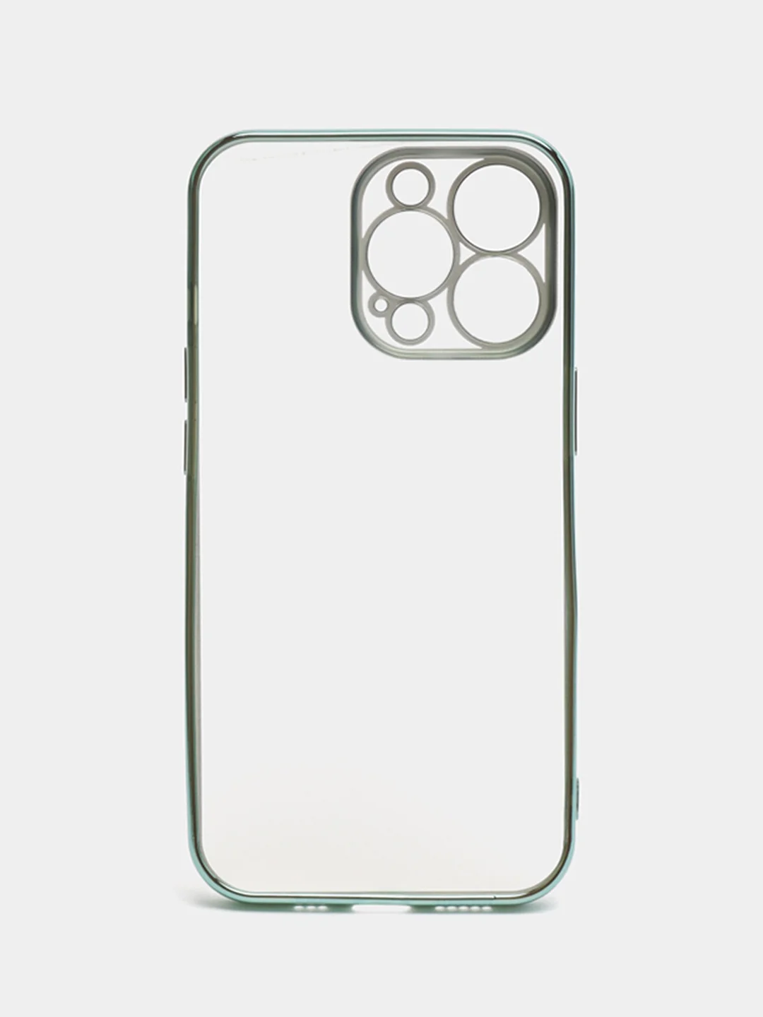 Зеленый чехол для iPhone 13 Pro Max силиконовый айфон про макс прозрачный