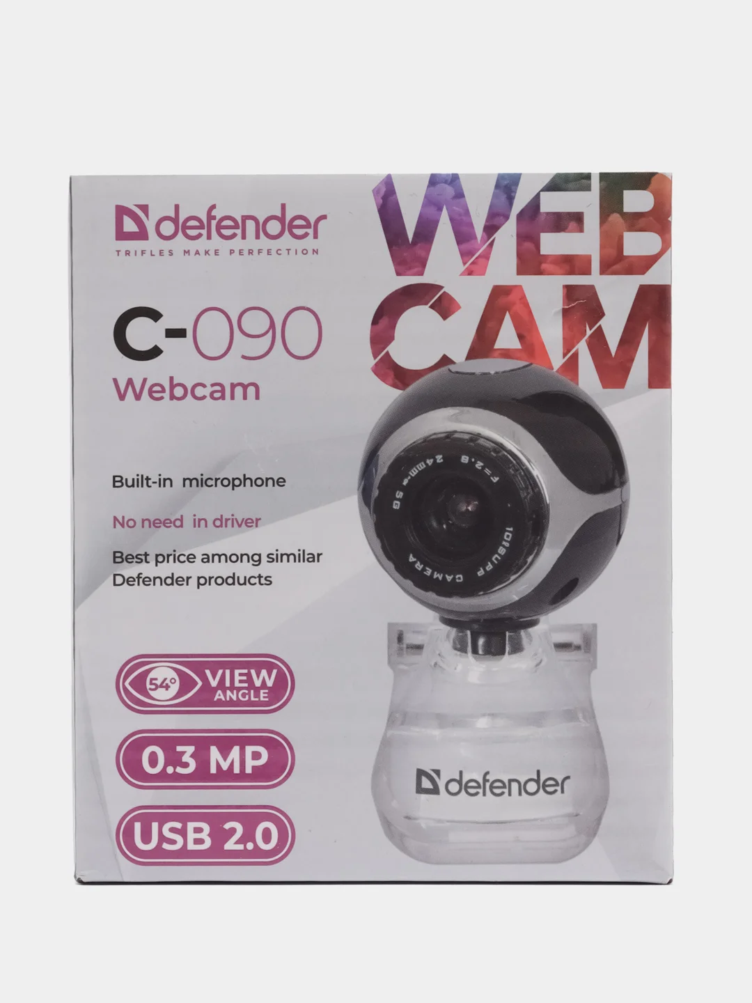 Черный веб-камера Defender C-090