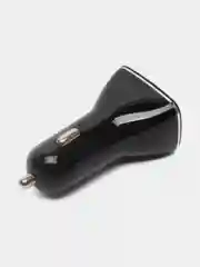 Автомобильное зарядное устройство на 2 USB Dream S39, дисплей, 12/24В, 2.4А, черный